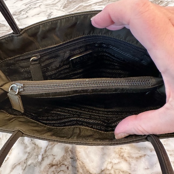 Certificate of Authenticity Prada Army Green Nylon Handbag Purse $1575 - Picture 8 of 16